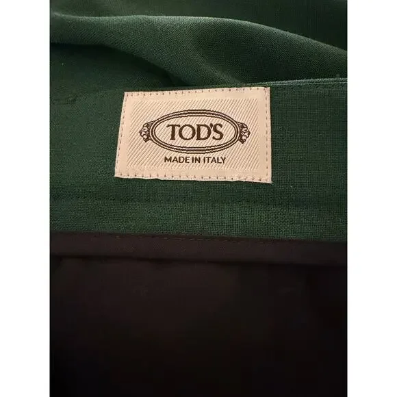 Tod's NWT Wool Olive Green Pants